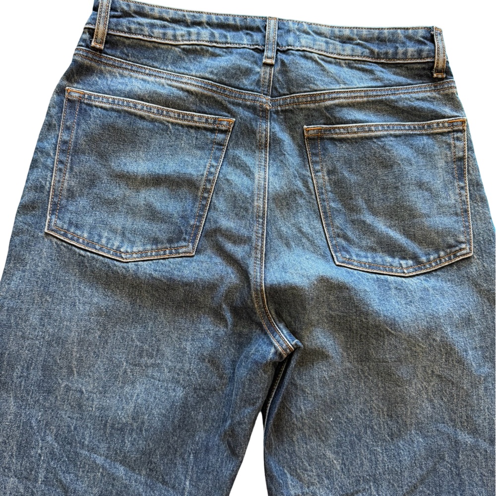 Reformation Liza Ultra High Rise Straight Icarian Blue Denim Jeans NEW size 30 - Picture 4 of 8